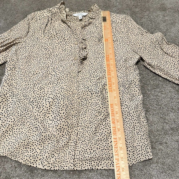 & Other Stories Cream Polka Dot Blouse - Picture 8 of 9